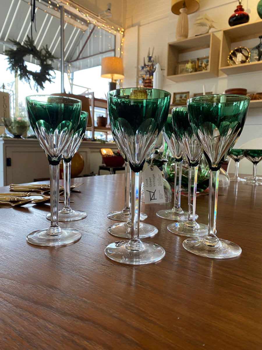 Val Saint  Lmbert   アンティーク酒杯RD　カメイガラス Val Saint Lmbert アンティーク酒杯RD カメイガラス