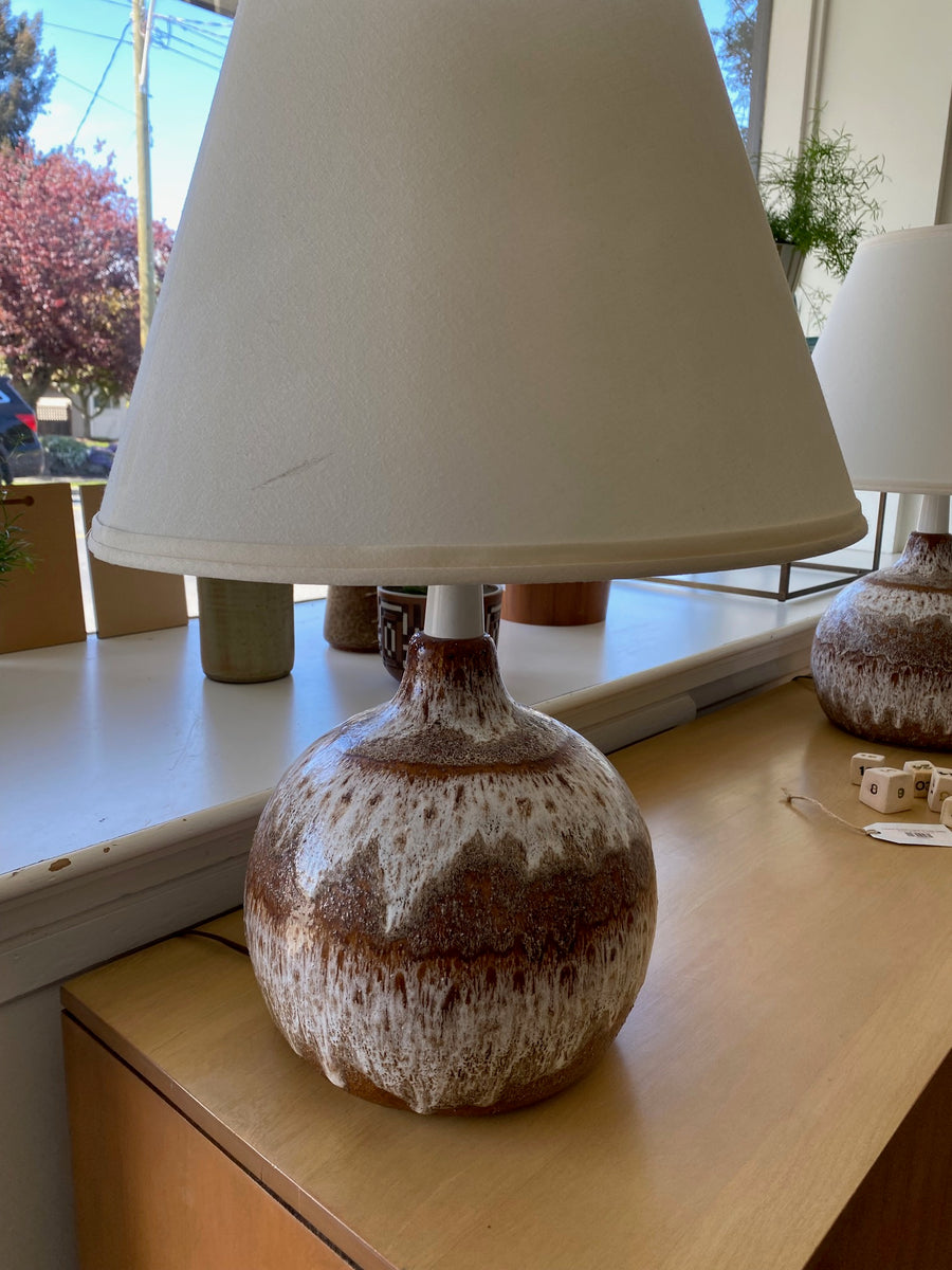 Pair of MCM Maurice Chalvignac Ceramic Table Lamps – Cook Street