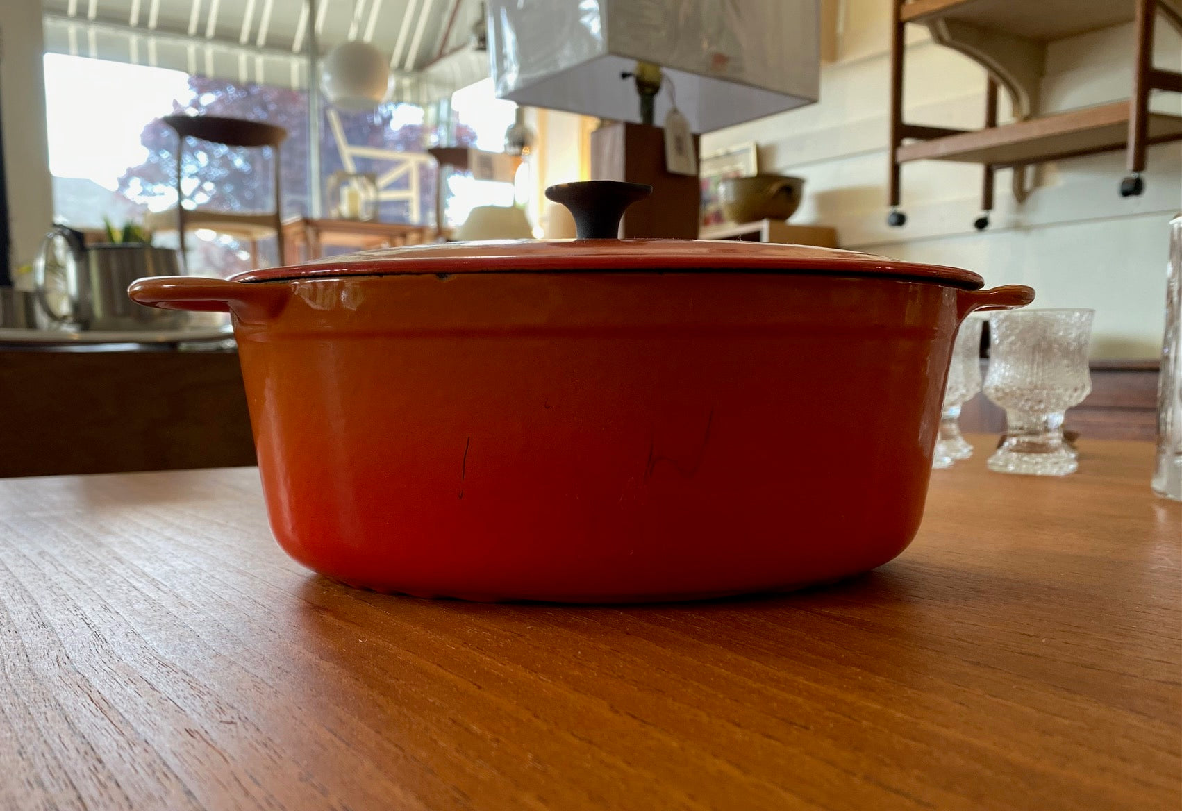 Vintage Cousances Le Creuset Enameled #20 Cast Iron Dutch Oven Pot | UK Vintage Cousances Le Creuset Enameled #20 Cast Iron Dutch Oven Pot | UK