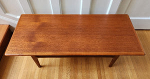 Two-Tier Danish Teak and Cane Coffee Table by Trioh