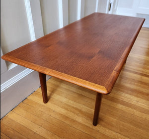 Two-Tier Danish Teak and Cane Coffee Table by Trioh