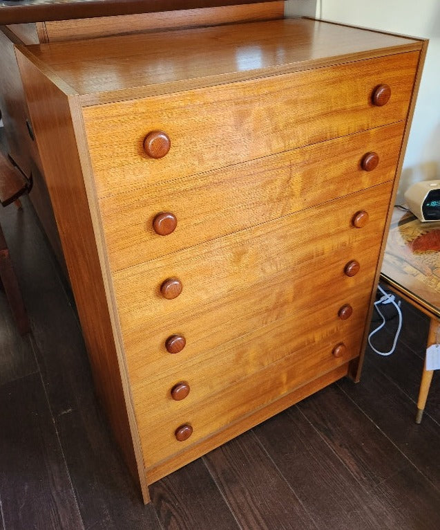 Danish Teak 6 Drawer Dresser