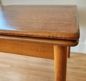 Small Teak Draw Leaf Dining Table