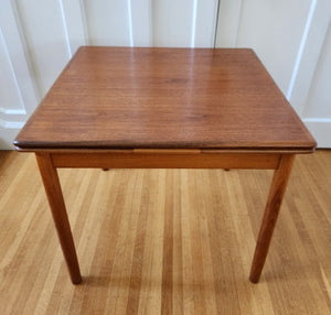 Small Teak Draw Leaf Dining Table