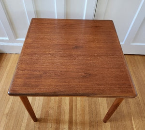 Small Teak Draw Leaf Dining Table