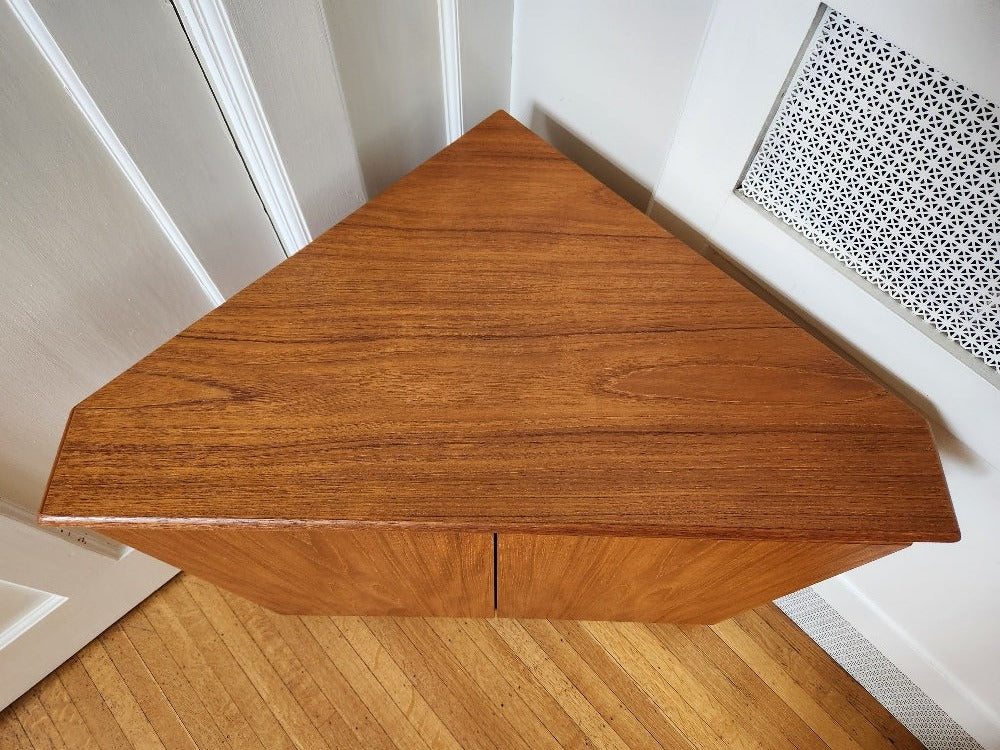 Teak Corner Cabinet