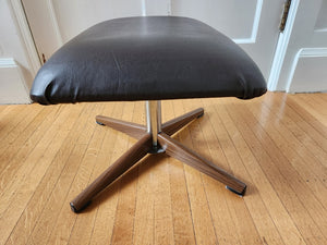 Leather Lounge Chair and Ottoman