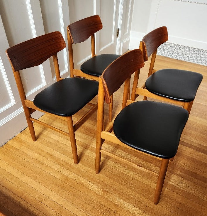 Danish Teak and Beech MCM Dining Chairs