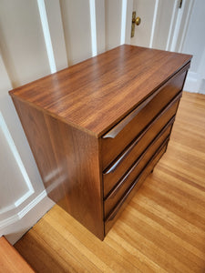 Four Drawer Vintage Walnut Dresser