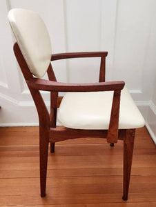 Set of 4 Teak Arm Chairs