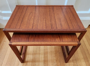 Pair of Teak Nesting Tables