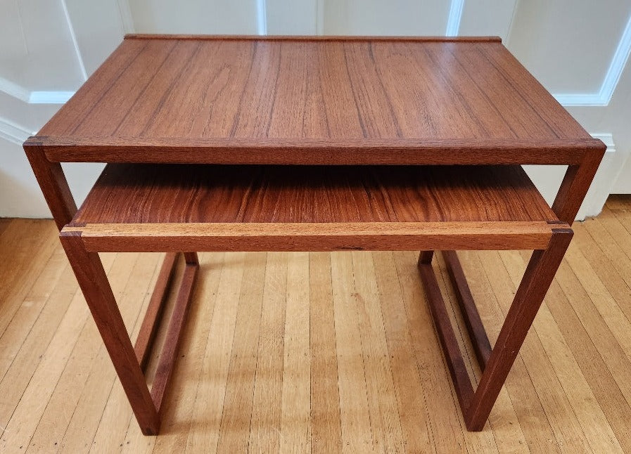Pair of Teak Nesting Tables