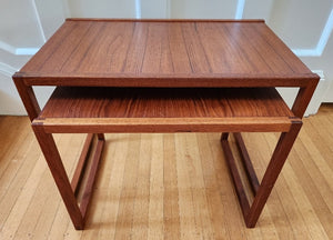 Pair of Teak Nesting Tables