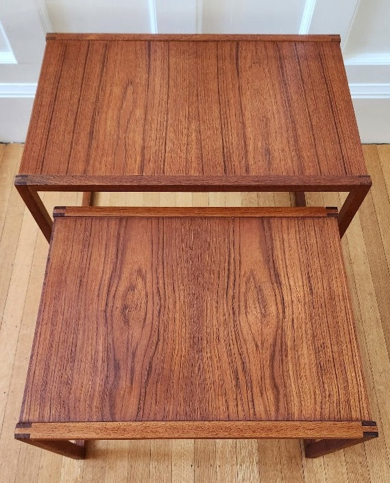Pair of Teak Nesting Tables