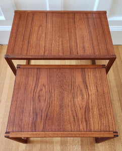Pair of Teak Nesting Tables