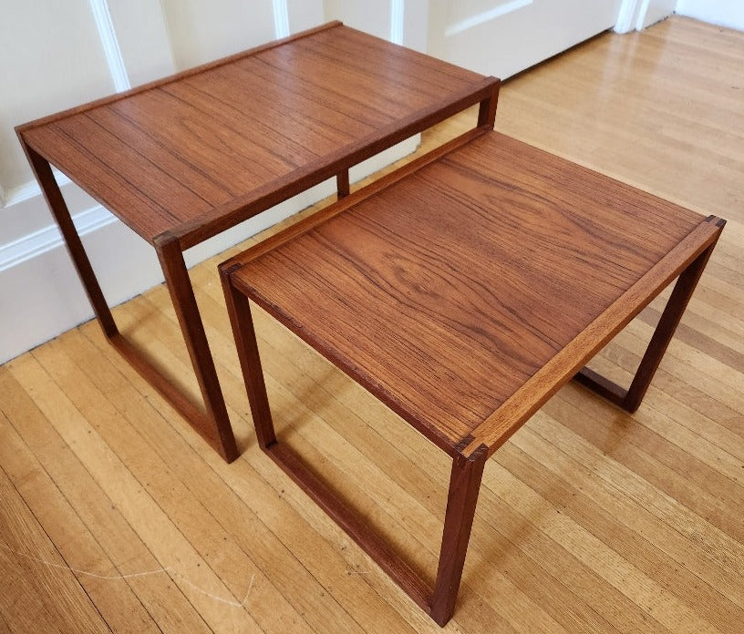 Pair of Teak Nesting Tables