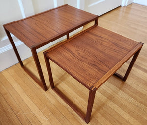 Pair of Teak Nesting Tables