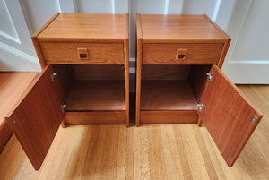 Teak MCM Bedside Tables