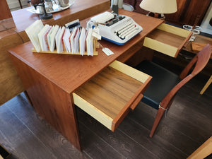 Two Drawer Teak Desk