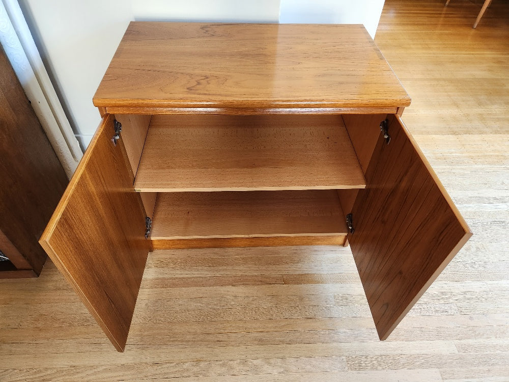 2 Door Danish Teak Cabinet