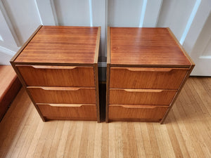 Pair of Steen Teak Bedside Tables - Cook Street Vintage