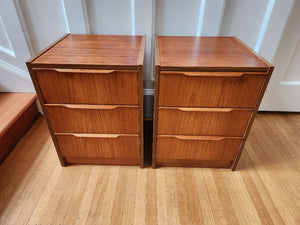Pair of Steen Teak Bedside Tables - Cook Street Vintage