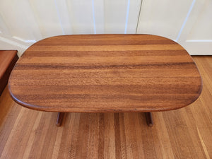 Gorgeous refinished 1960s solid teak coffee table by Glostrup- Cook Street Vintage