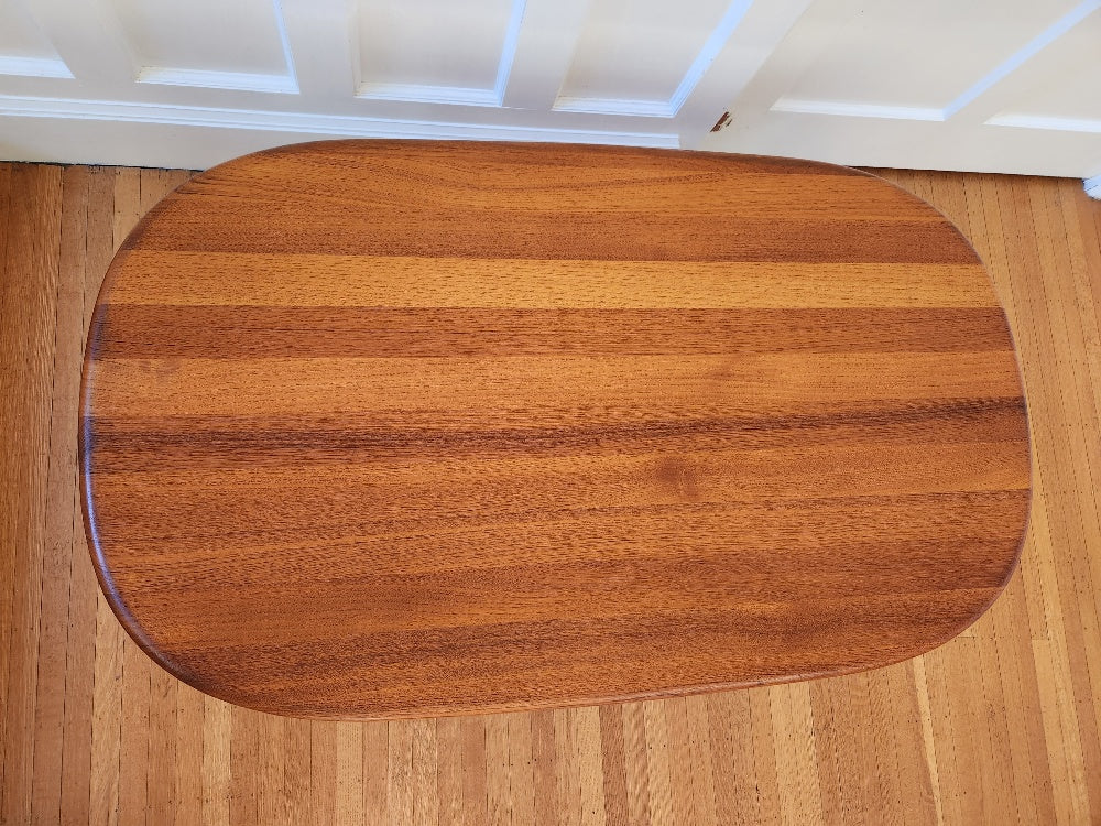 Gorgeous refinished 1960s solid teak coffee table by Glostrup- Cook Street Vintage