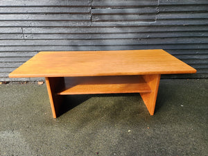 Teak Coffee Table with Shelf