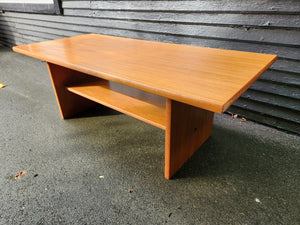 Teak Coffee Table with Shelf