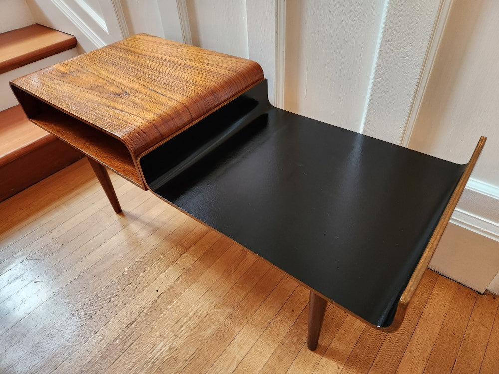Bentwood Teak Telephone Table / Bench