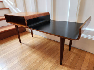 Bentwood Teak Telephone Table / Bench