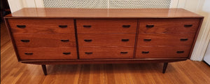 MCM Teak 9 Drawer Dresser- Cook Street Vintage