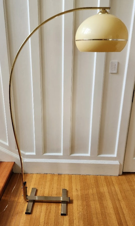 Vintage Brass Arc Lamp