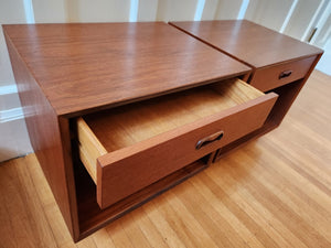 Pair of Teak Night Stands by Punch Designs