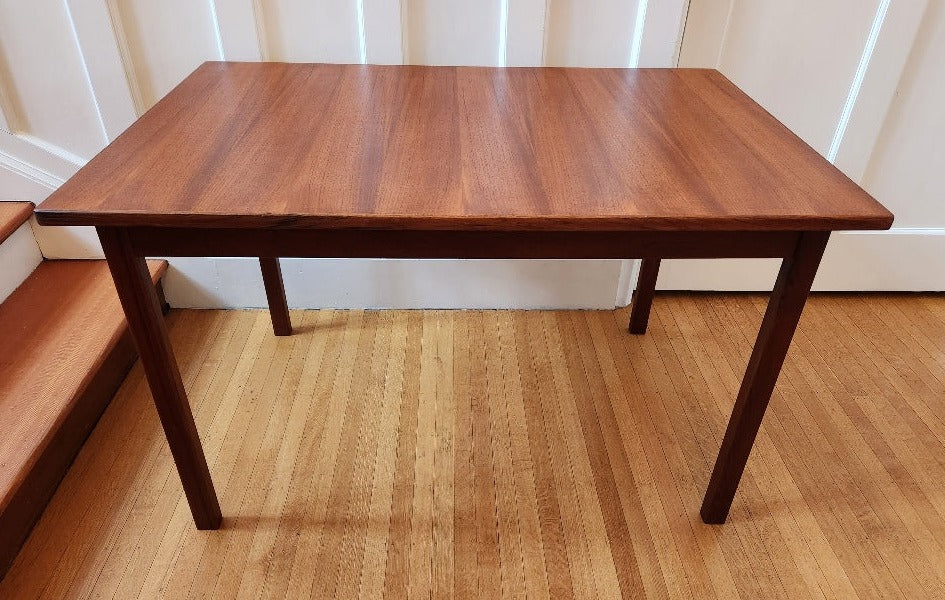 Compact MCM Teak Dining Table - Side