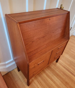 Danish Teak Secretary Desk by Dyrlund