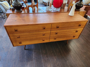 Teak Mobican 6 Drawer Dresser