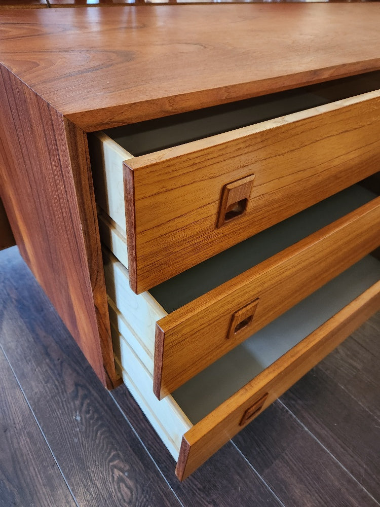 Teak Mobican 6 Drawer Dresser