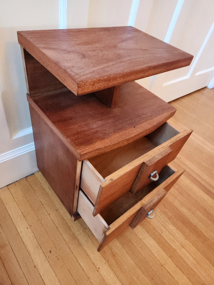 Art Deco Bedside Table - drawer detail