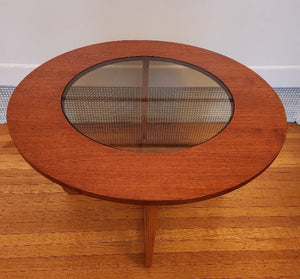 Small Round MCM Teak Coffee Table