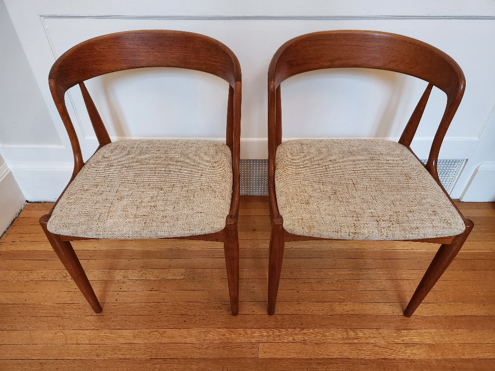 Set of 2 1960s Teak Chairs by Johannes Andersen