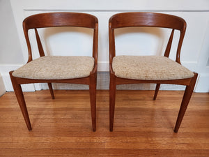 Set of 2 1960s Teak Chairs by Johannes Andersen
