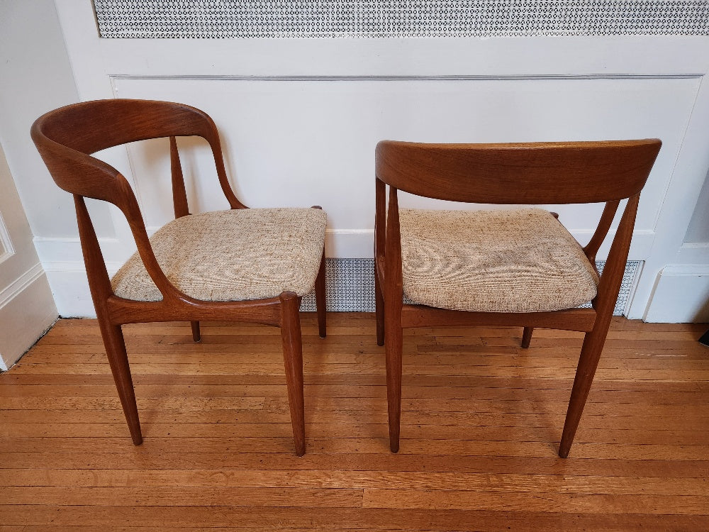 Set of 2 1960s Teak Chairs by Johannes Andersen