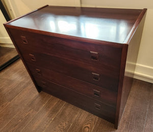 Rosewood 4 Drawer Dresser