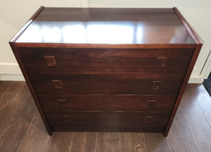 Rosewood 4 Drawer Dresser