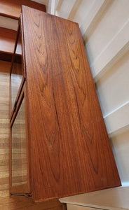 Teak Glass Door Shelving Unit - top