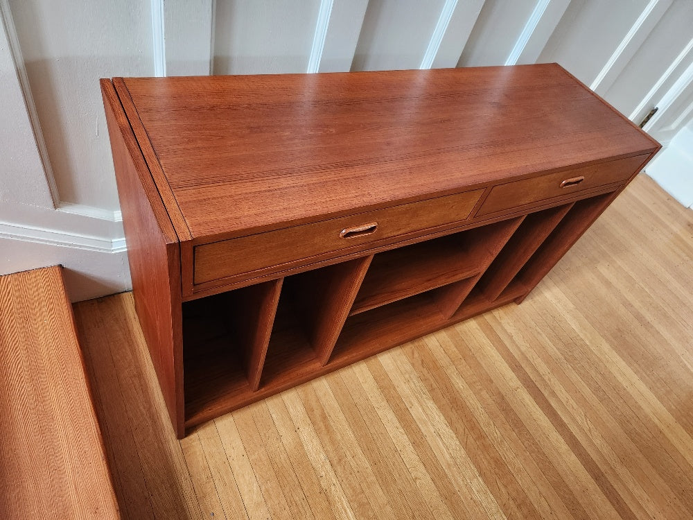 Expandable Teak Entertainment Unit
