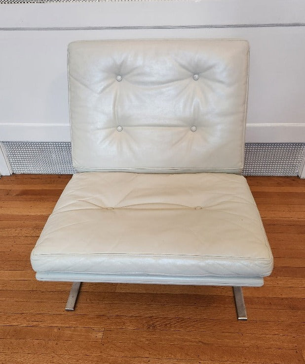 Danish Leather Lounge Chair by Centrum Mobler