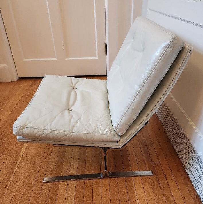 Danish Leather Lounge Chair by Centrum Mobler